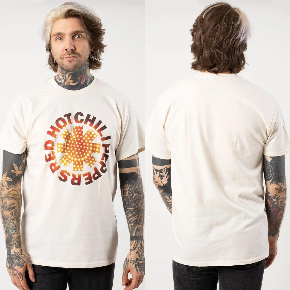 New Red Hot Chili Peppers Graphic Cotton T-shirt Unisex Summer Short Sleeve Fashion Brand Tee Luxury Casual Vintage Tees