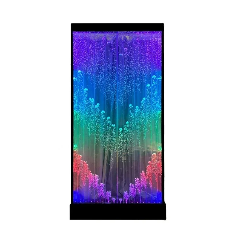 custom.Modern Dancing LED Acrylic Bubble Wall Decor RGB Lights Customizable Colors Wall Mountable Floor Standing Remote Control