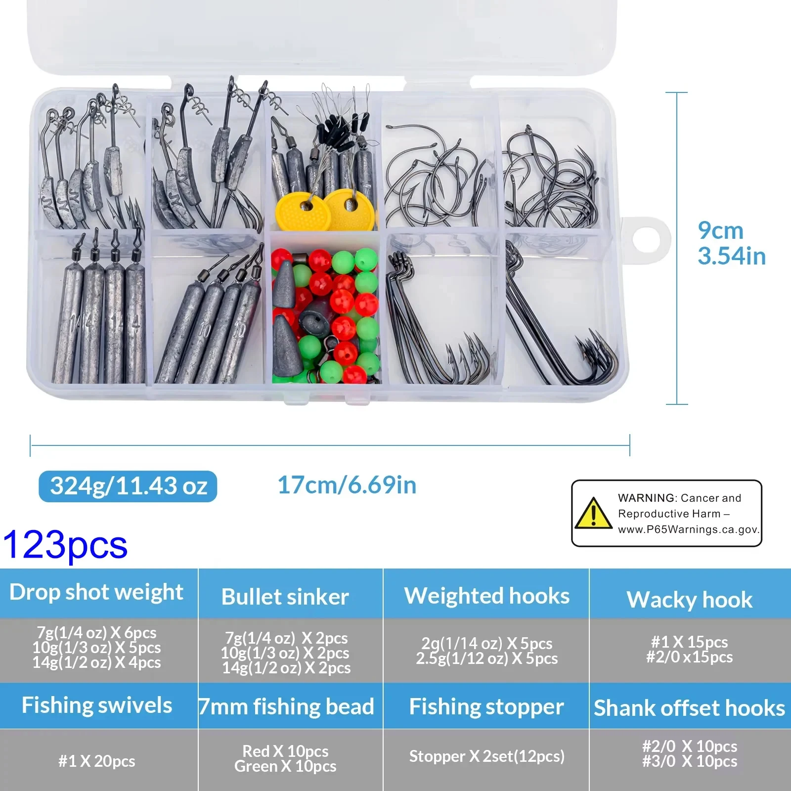 THKFISH 28pcs/103pcs/123pcs Wacky Rig Weights Hooks Swivels Snaps Set Fishing Drop Shot Lead Sinkers Bass Fishing Tackle