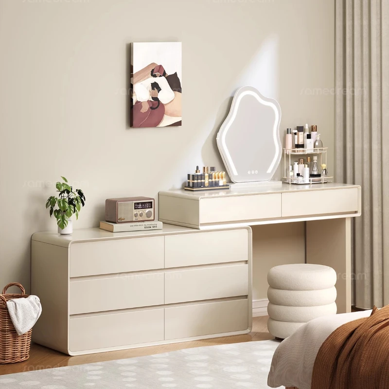 

Modern Style Chests White Dresser Makeup Stand Dressers for Clothing Sideboard Living Room Sinfonier Make Up Vanity with Mirror