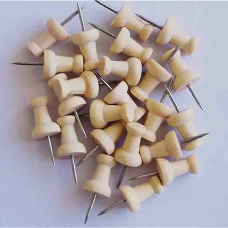 50 Cái/lốc Bản Đồ Thumbtacks Gỗ Đẩy Chân Diy Ngón Tay Cái Tacks Cho Bức Ảnh Nút Chai Ban Offie Sinh Viên Văn Phòng Phẩm Đồ Dùng Học Tập