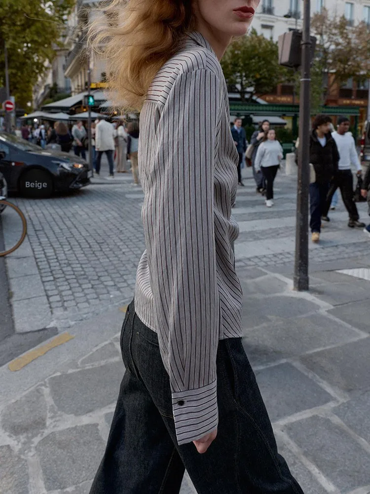 ชุดเดรสผูกโบว์ลายทางสองชั้นระดับไฮเอนด์สำหรับผู้หญิง คอลเลคชั่นฤดูหนาวใหม่ สไตล์ชาติพันธุ์ สำหรับการแสดงบนเวที