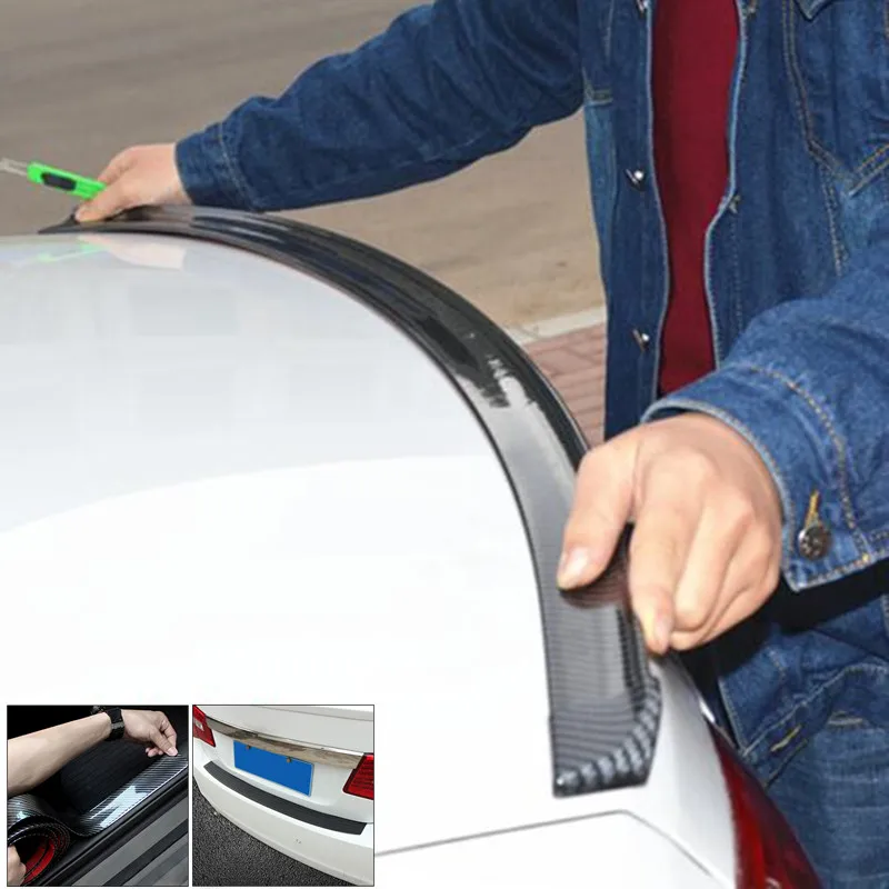 DIY Refit Spoiler Car Styling Carbon Fiber Spoilers Wing Styling For Audi BMW Toyota Honda KIA Hyundai Opel Mazda Ford Skoda