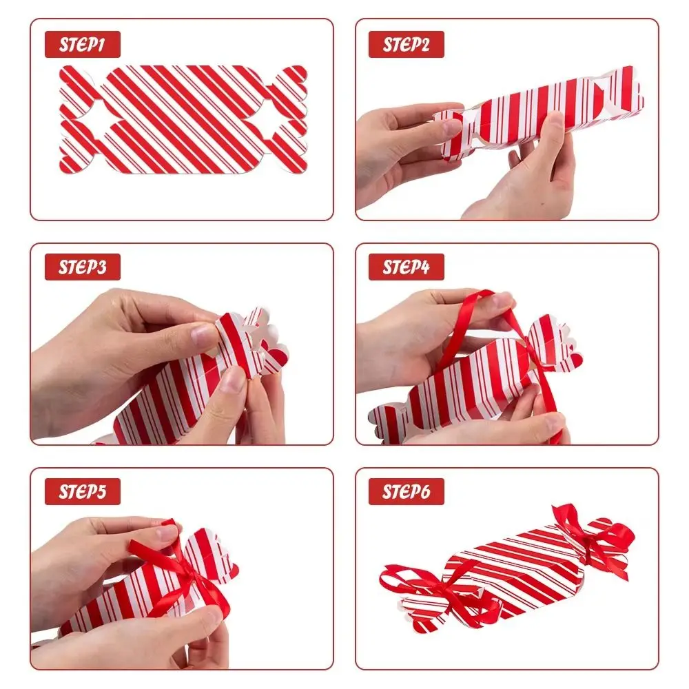 Creative Valentine's Day Paper Gift Box Red Candy Shape Valentine's Day Candy Container Paper Packaging Colorful