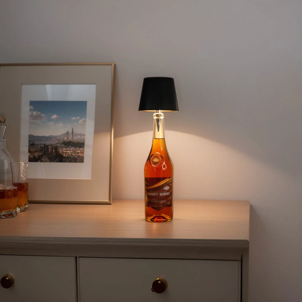 Беспроводная лампа для бутылок, 3 цвета + RGB светильник для бутылки вина, перезаряжаемая лампа для бутылок вина, декоративный ночник для баров, ресторанов