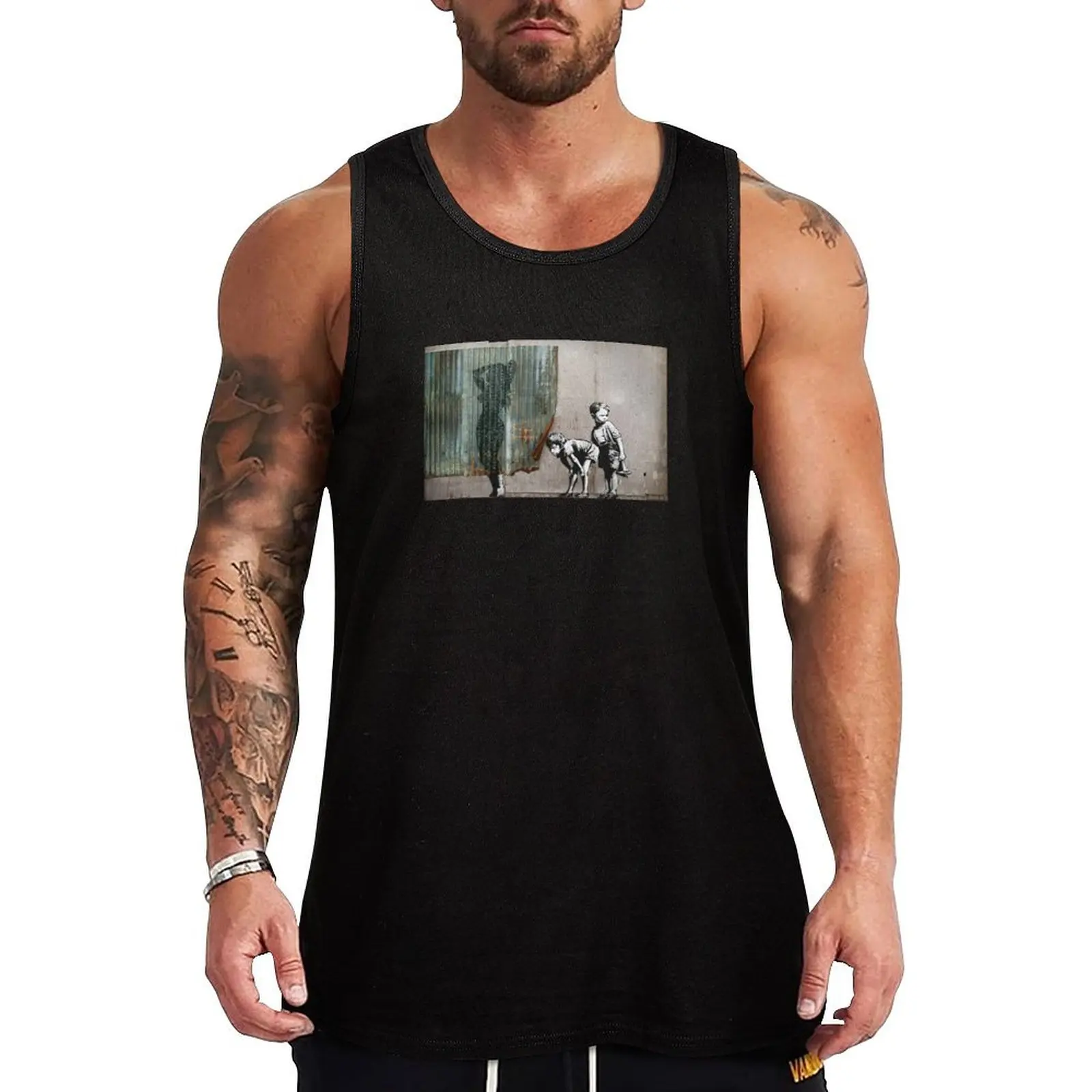 

Shower Banksy Street Art Tank Top quick-drying t-shirt mens designer clothes