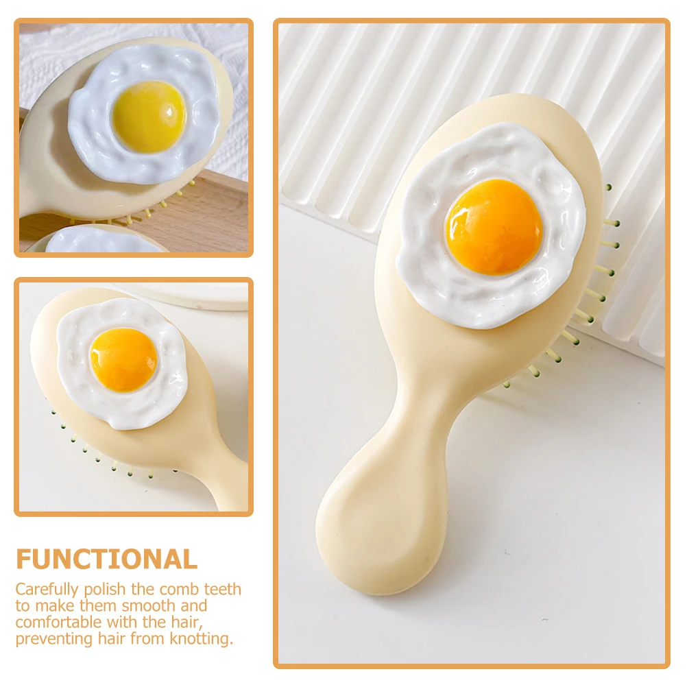 

Массажная расческа-щетка с воздушной подушкой для женщин: без спутывания, для гладкой укладки, с мягкими щетинками, бережно массирует кожу головы, подходит для густых и длинных волос, а также для наращенных прядей.