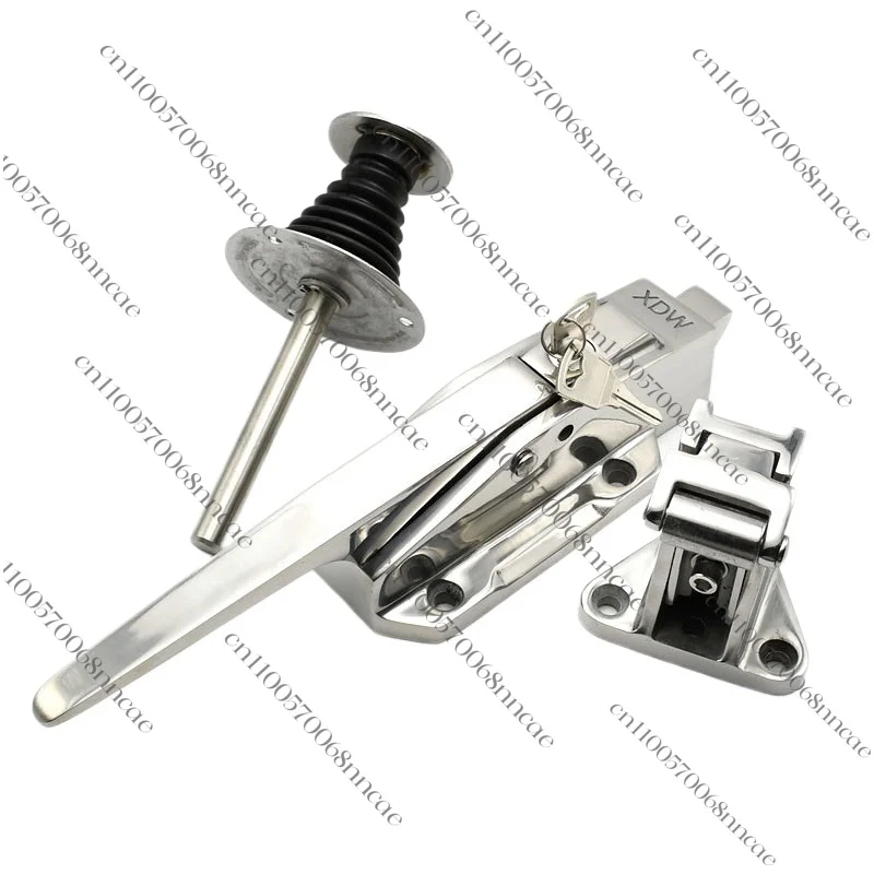 Stainless Steel Cold Room Door Lock 1178 Type, Semi-Buried Safety Handle Latch for Walk-In Freezer & Refrigerated Storage Door