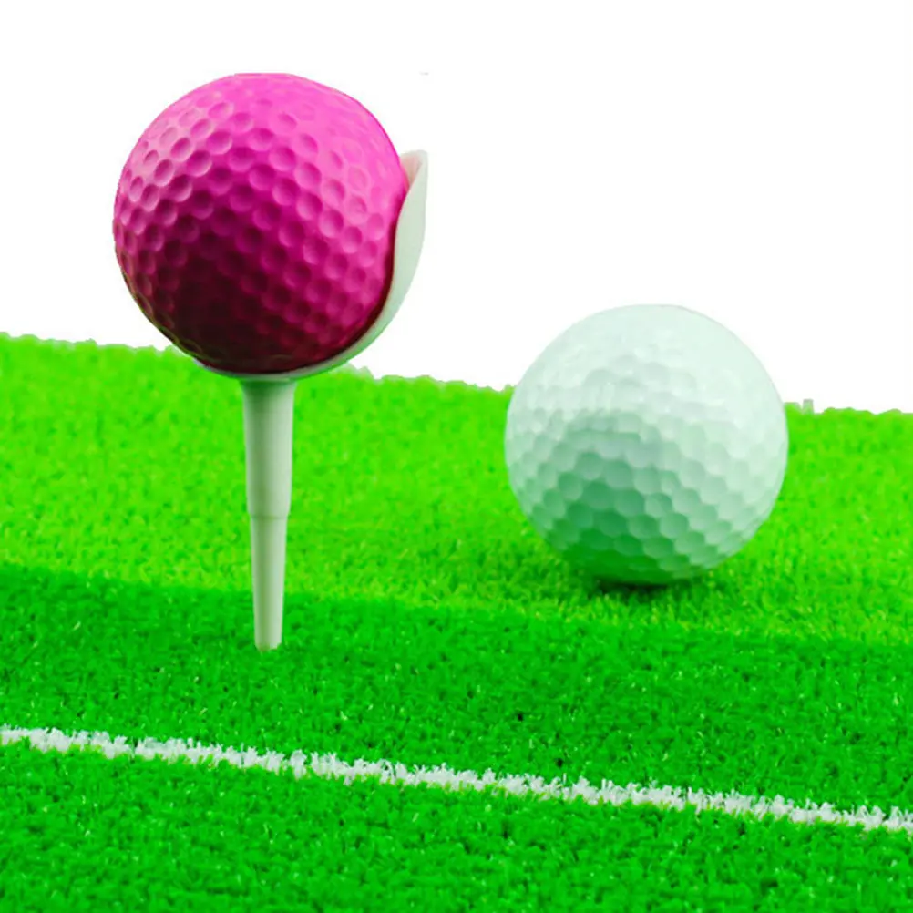 10Pcs Plastic Golf Tees Golfs Pegs Stands Stable Ball Holders for Maximum Distance Accurate Swing Golf Training Supplies