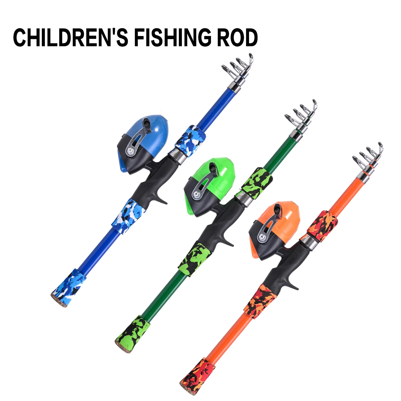 

1.65m Short Fishing Rod Durable Fiberglass Telescopic Fishing Pole For Reservoir Pond Children Beginner Fishing Rod Hand Poles