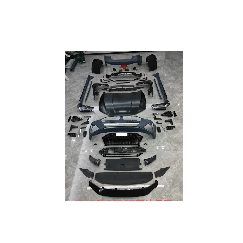 Car accessories Bodykit For Audi A7 12-18 Upgrade To 2023 RS7 Facelift Front Rear Bumper front lights wide bodykit