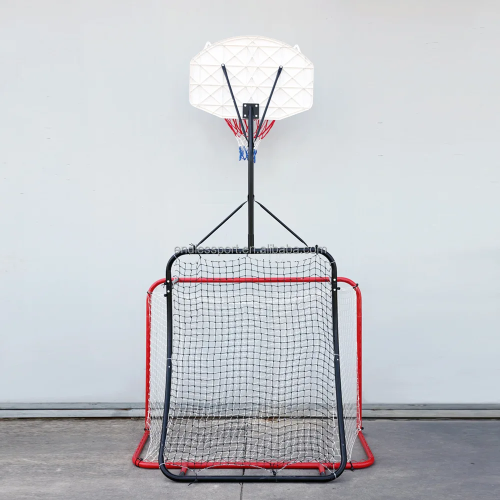 Speciaal entertainment Football Gate Basketbalrek Voetbal Rebound Net Drie-in-één trainingsapparatuur Basketbalrek