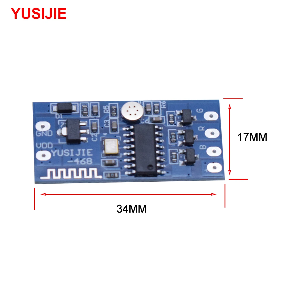 YSJ-468 RGB colorful light with changing color ambient light change flashing module Mobile Bluetooth control