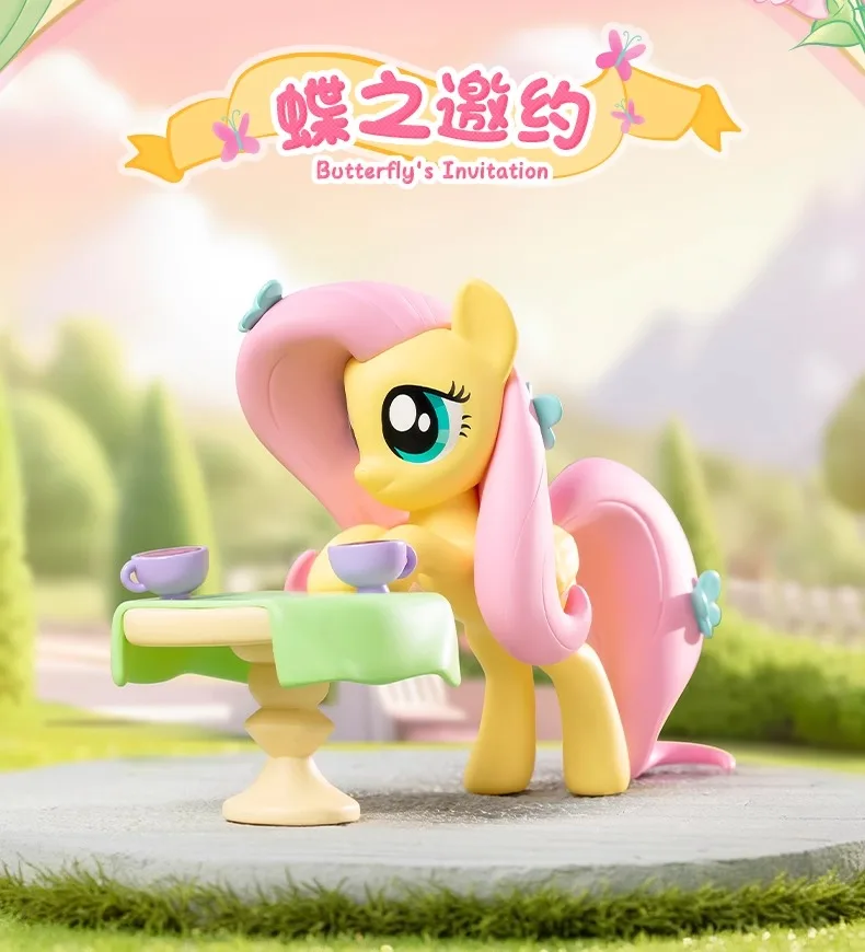 Original My Little Pony Fluttershy Sweet Diary Series Blind Box Ornament Action Figure Cartoon Decor CollectibleToy Holiday Gift image 3