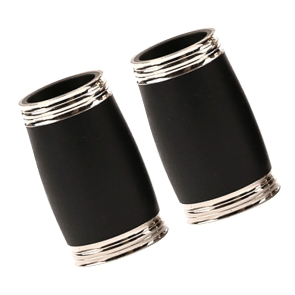 2 Pcs Clarinet B Tubes Flat Pitch Pipes Musical Instrument Two Section Supply Metal Compact Wind High Accessory Two-section