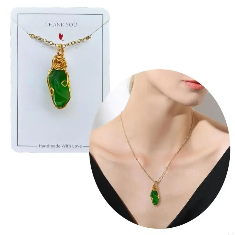  Sophisticated Sea Glass Necklace Wire Wrapped Choker Adjustable Clavicle Chain