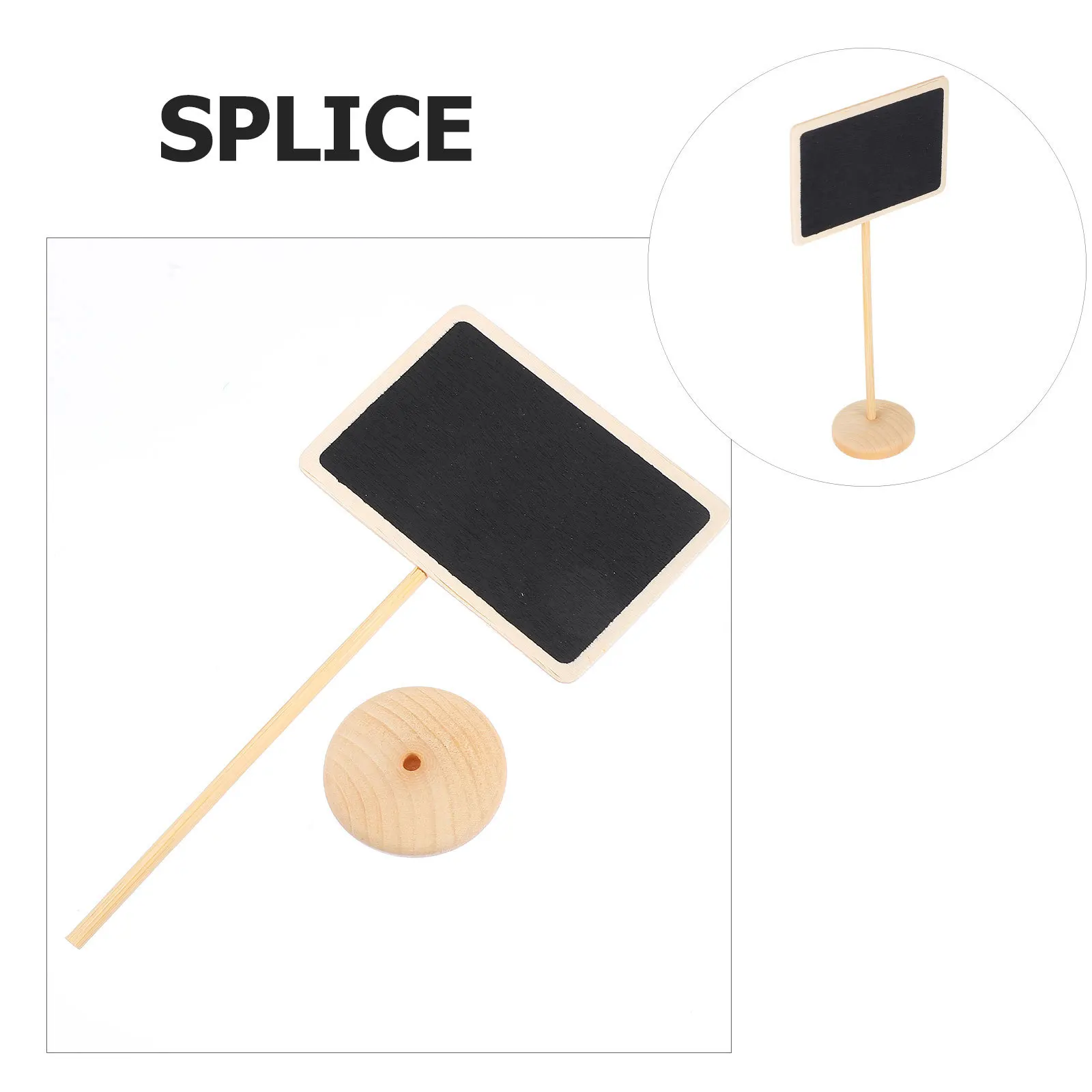 10 Stück Mini-Tafelschild aus Holz, Nachrichtentafel, kleine Tafel für Hinweis, Weinflasche, Geschenkbox, Dekoration