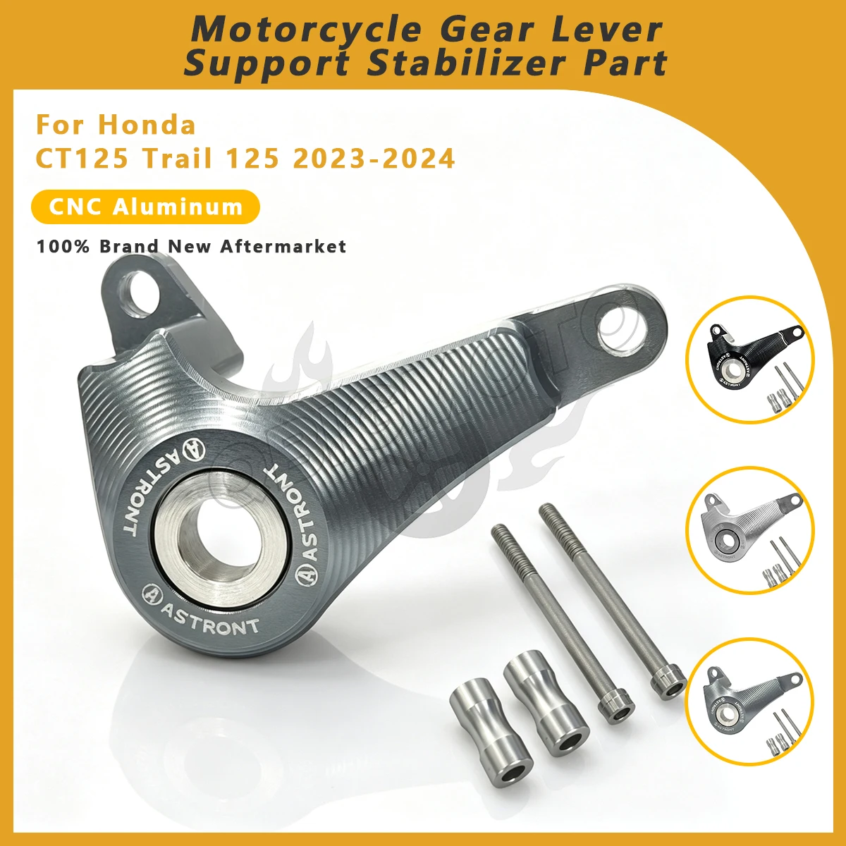 CT125 2024 2023 Gear Stabilizer Shift Bracket For Honda Trail 125 CT CT-125 Change Rod Retainer CNC Gear Lever Support Parts
