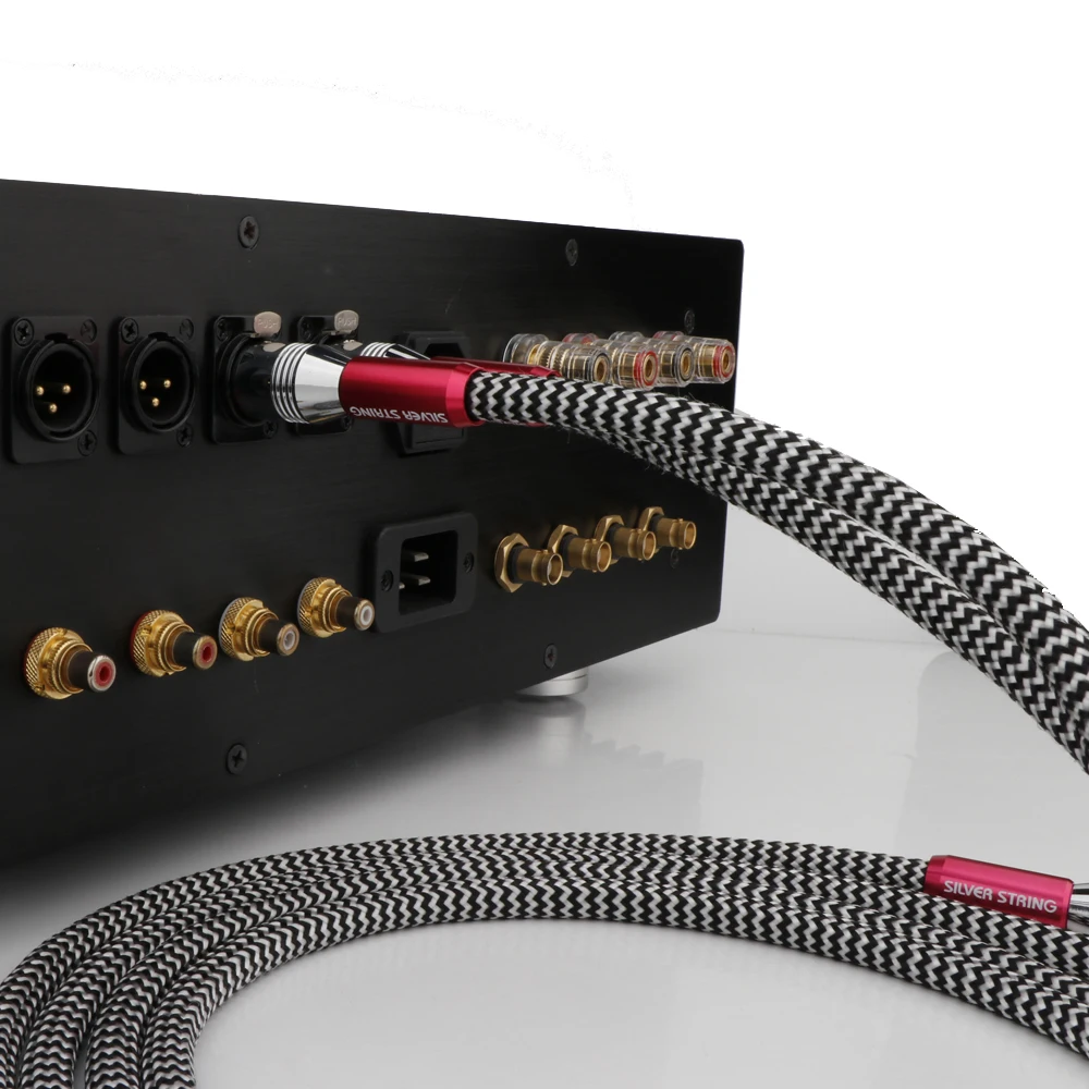 Пара Hi-Fi XLR-кабель Посеребренный аудиокабель XLR Балансный удлинитель Аудио-видео линия Бесшумный для микшера Микрофон