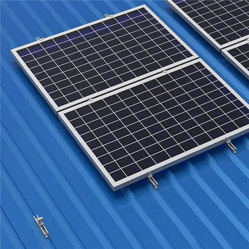 Suporte de montagem de painel solar at53 4x, trilhos, módulo de fixação, montagem de fonte de energia solar fotovoltaica, telhado trapezoidal 30mm