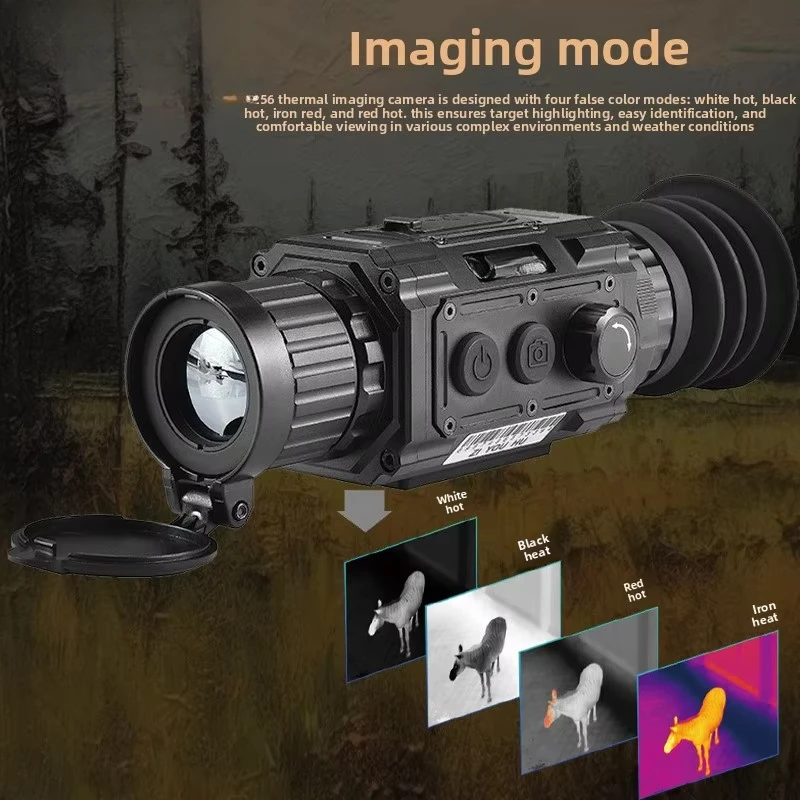 TK256 Thermal Imaging Sight Scope Infrared Detector Full Black Thermal Imaging with Long Range Detection for Wild Boar Hunting