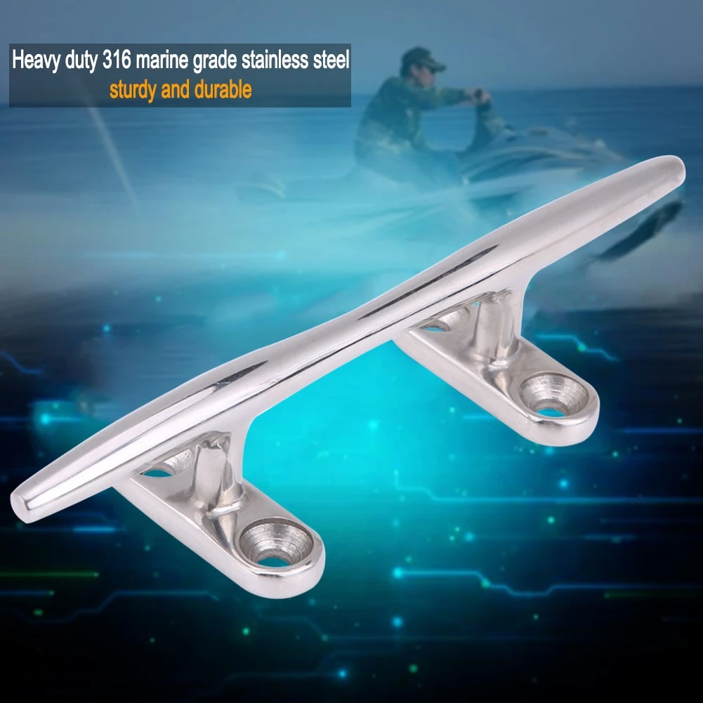 5 Inch Heavy Duty Boat Hollow Base Cleat Stainless Steel for Marine Yacht