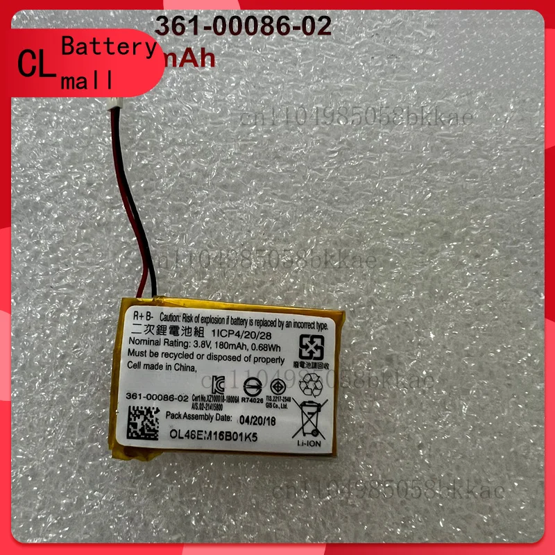 

Новое высокое качество для аккумулятора GARMIN 361-00086-02 3,8 В 180 мАч 2-проводной штекер