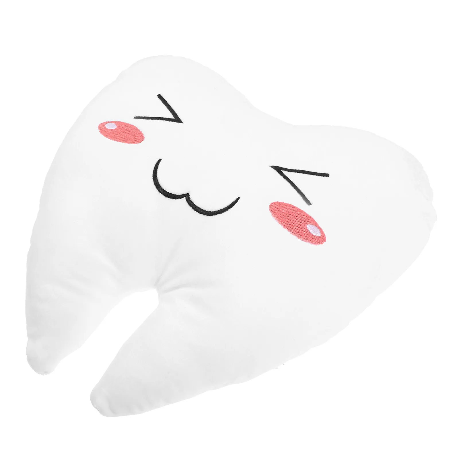 

Tooth Shaped Throw Pillow Soft PP Cotton Material Comfortable Sleep Hugging Pillow Decorative Sofa Bed Cushion