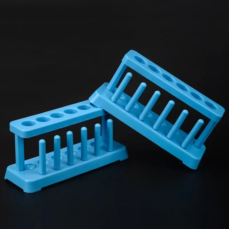 Lab School Supplies Red Plastic Test Tube Rack 6 Holes Holder Support Burette Stand Laboratory Test Tube Stand Shelf