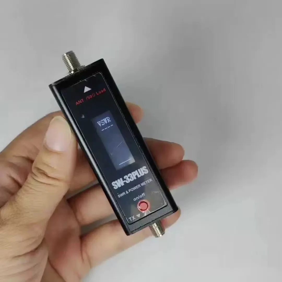 SW-33plus Power Meter Standing Wave Meter 125-525MHz VHF/UHF Dual Frequency Mini Power & SWR Meter