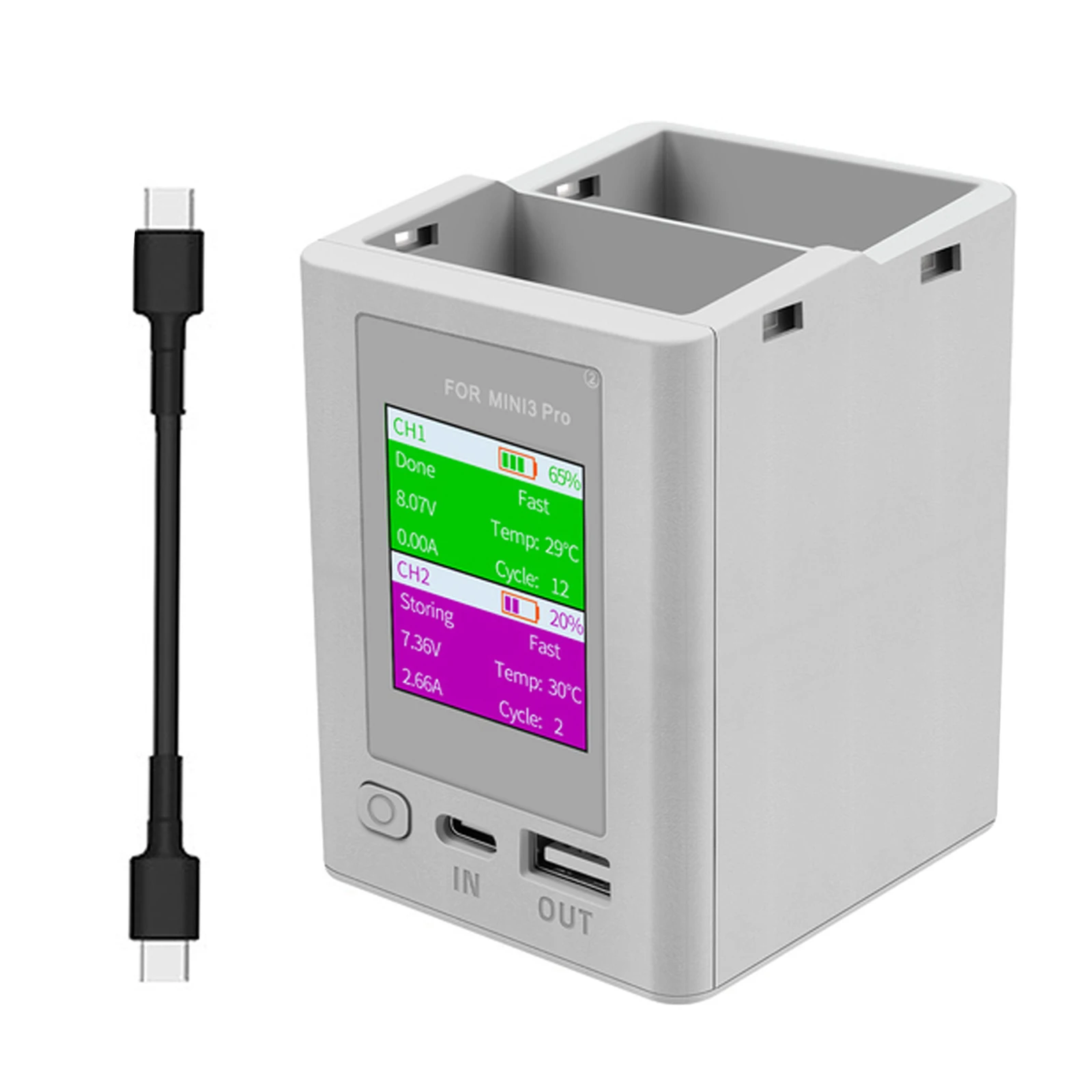 For DJI MINI 4 Mini 3 MINI 3 PRO charger Screen Display Digital Intelligent Fast Charging  for DJI Mini 3 Pro Accessorie