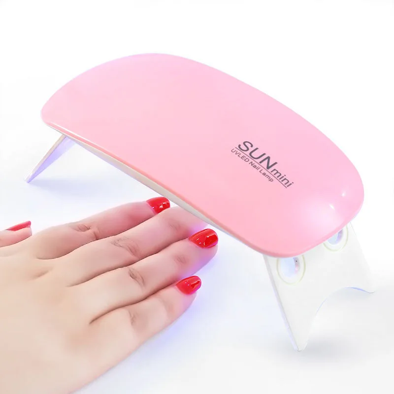 

Mini Uv Gel Nail Polish Dryer, Foldable USB Led Nail Lamp with Mouse Design, Portable Compact Manicure Light