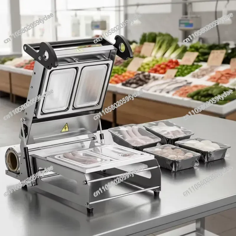 High-efficiency Manual Tray Sealing Machine, Hand-pressed Plastic Wrap Sealing Machine, Suitable for 2 22 * 14 Cm Lunch Boxes