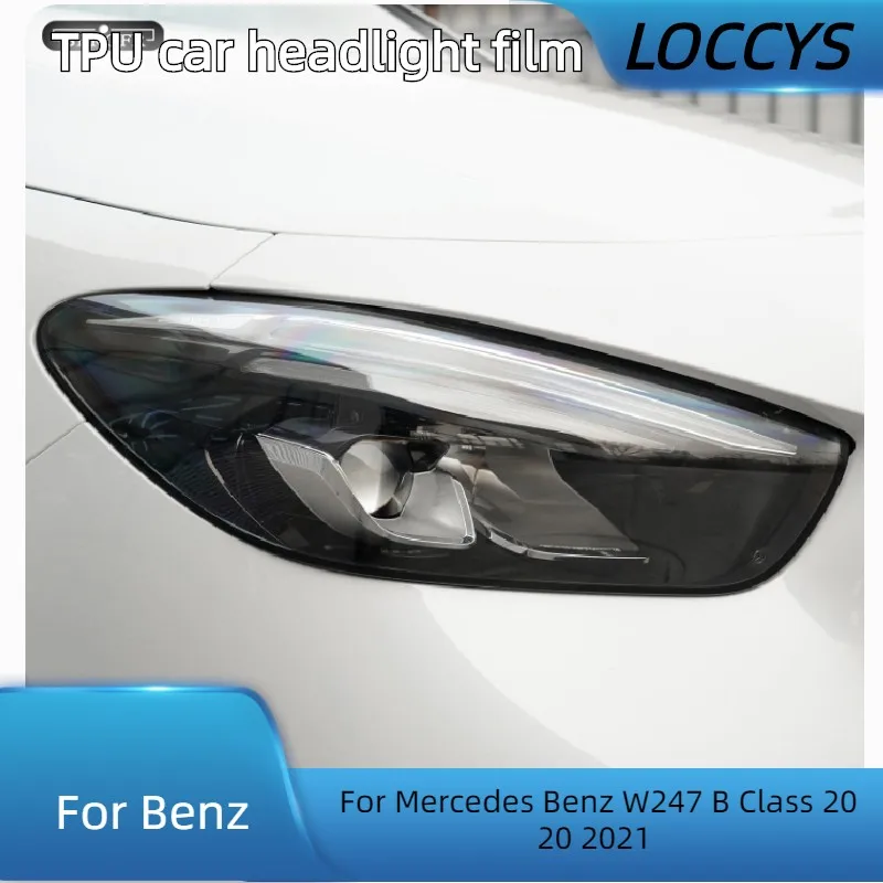 

For Mercedes Benz W247 B Class 2020 2021 Car Headlight Taillight Protection Tint Film Smoke Black Transparent TPU Sticker