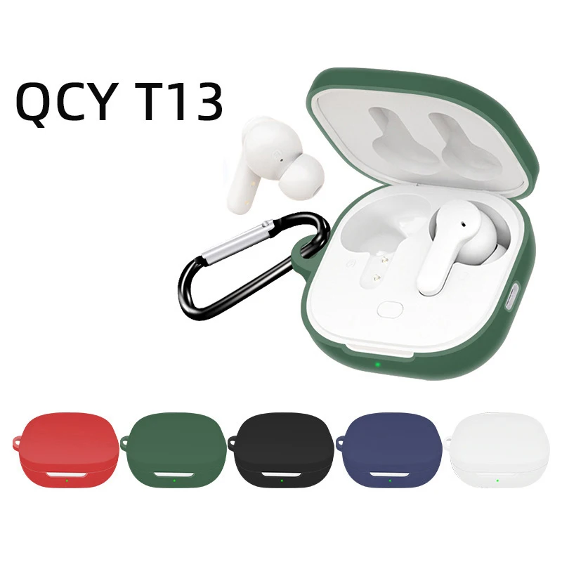 

Dustproof Cover For QCY T13 Case Cover Silicone Soft Shell Protective Case Wireless Earphone Protective Case Dustproof