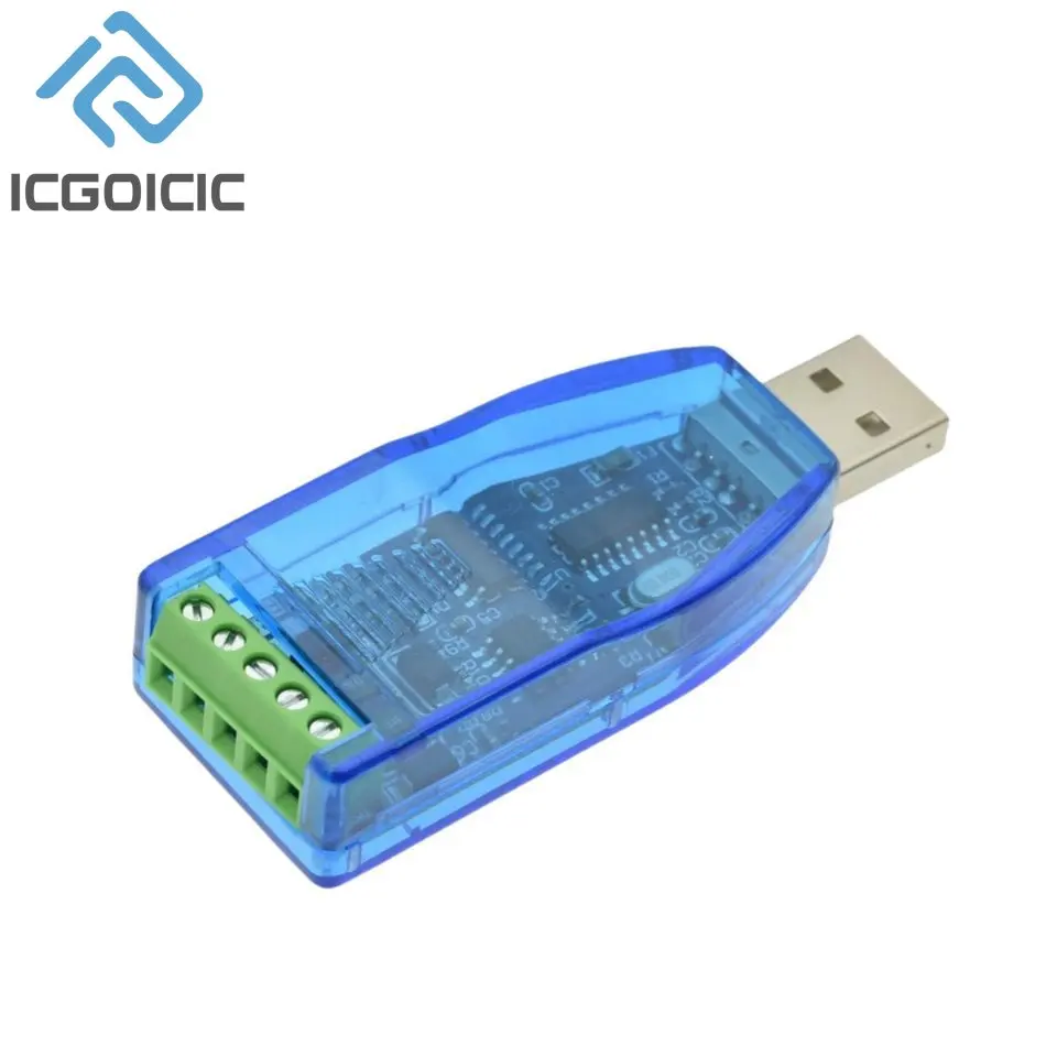 Przemysłowy moduł komunikacyjny USB na RS485 Dwukierunkowy półdupleksowy konwerter linii szeregowej Ochrona TVS Konwerter U485CH340G