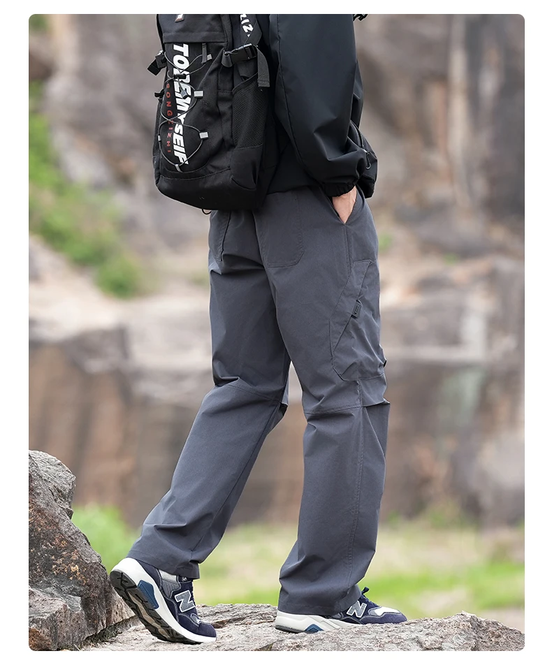 Wasserdichte Wander-Cargohosen für Herren, Modische Cargohosen, Herbstliche Baggy-Hosen, Angel- und Campinghosen für Damen – Detail 11
