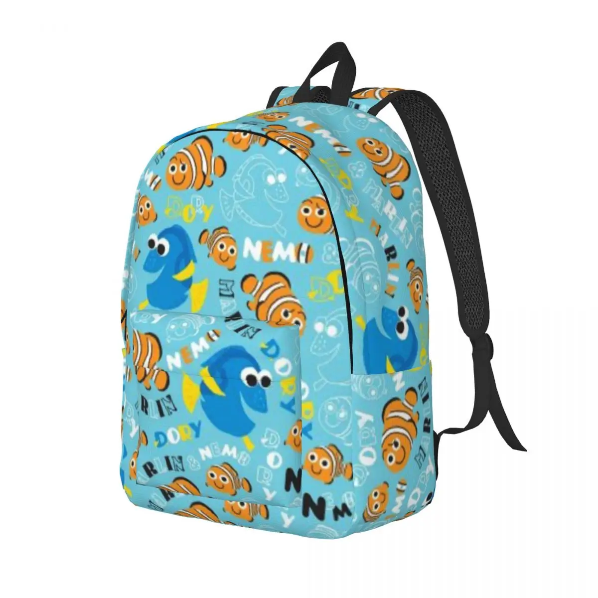 Finding Nemo Dory And Nemo Printed Lightweight Casual Schoolbag For School, Outdoor, Shopping, Office 15in 17in