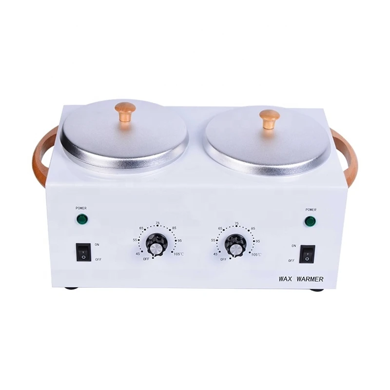 Professional Double Pot Wax Heater for Hair Removal Depilatory Warmer for Face Head Body Hands Feet IT Plug Type