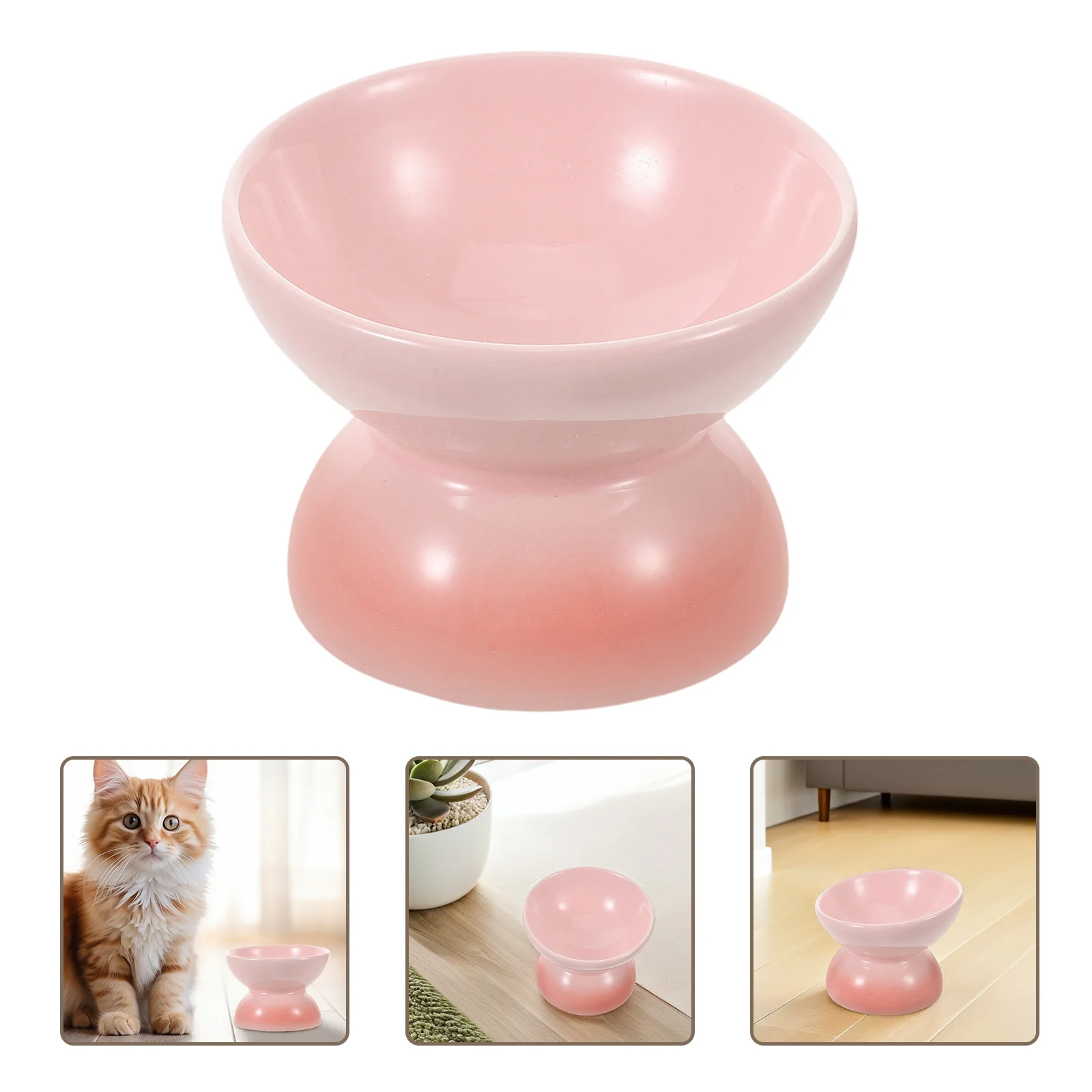 

Ceramic Cat Bowls Tilted Elevated Raised Antivomit Food Dish Indoor Cat Water Feeder Kitten Puppy Feeding Bowl