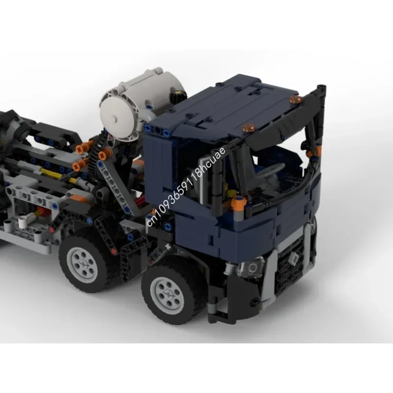 

1171PCS MOC-42112 Engineering Renault Trucks Cement Mixer Trucks Building Blocks Technology Creative Trailer Toys Kid Gift