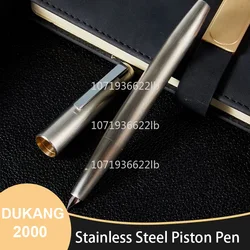 DUKANG 2000 creative All-metal Piston Fountain Pen Writing Smoothly 0.5mm Office Business Writing Ink Smooth Pen
