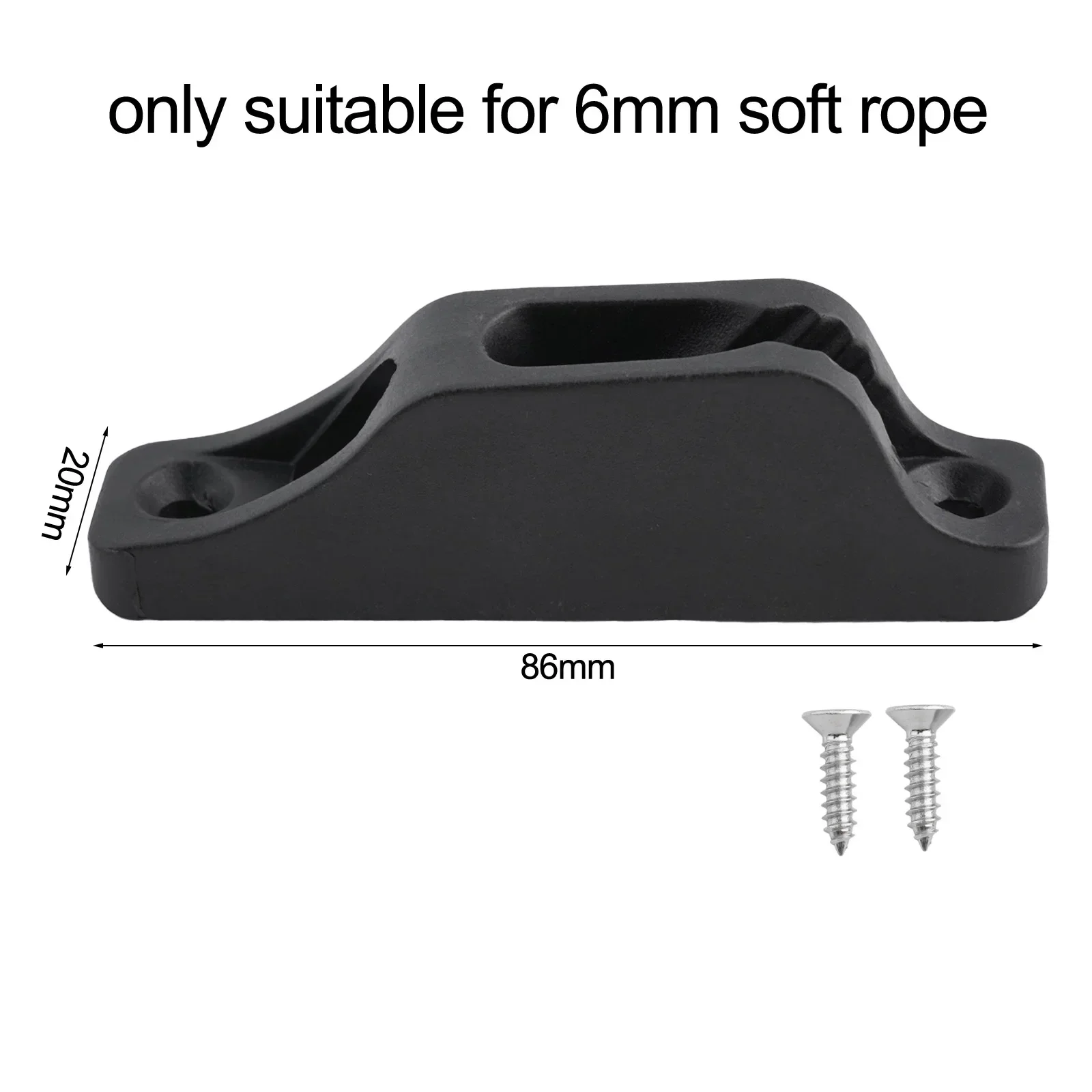 

Black Nylon Cleat Self Locking Rope Tensioner Slide Kayak Accessories Self Locking Rope Tensioner Slide Kayak Accessories