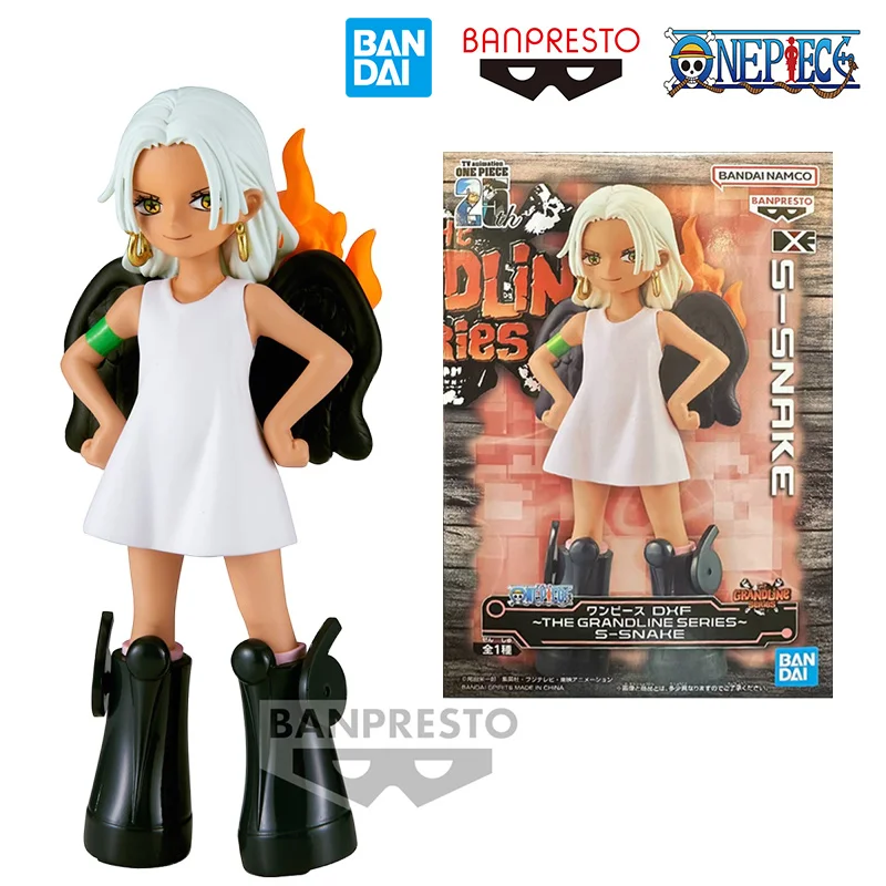 Bandai Banpresto One Piece DXF The Grandline Series S-Snake 12Cm Anime Original Action Figure Model Toy Birthday Gift Collection