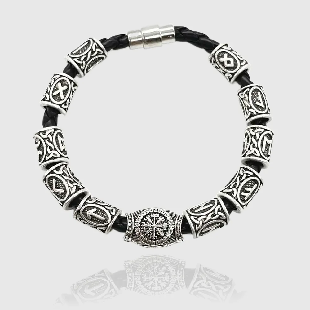 

Vikings Runic Runes Beads Diy Bracelet Jewelry Mens Womens Viking Bracelet Decoration Bangles With Charms Beads