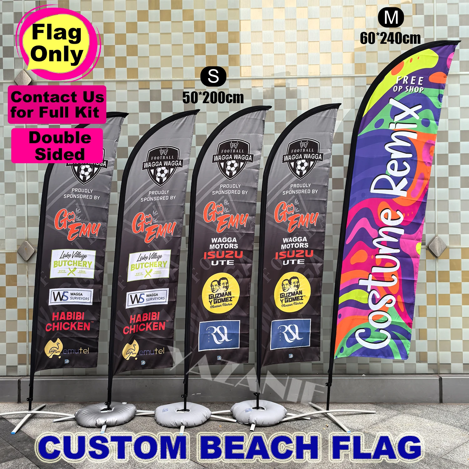 مخصص الطباعة الشاطئ ريشة العلم تصميم مجاني في الهواء الطلق الإعلان واحد مزدوج الوجهين الحدث Swooper الأعمال أعلام الدمعة