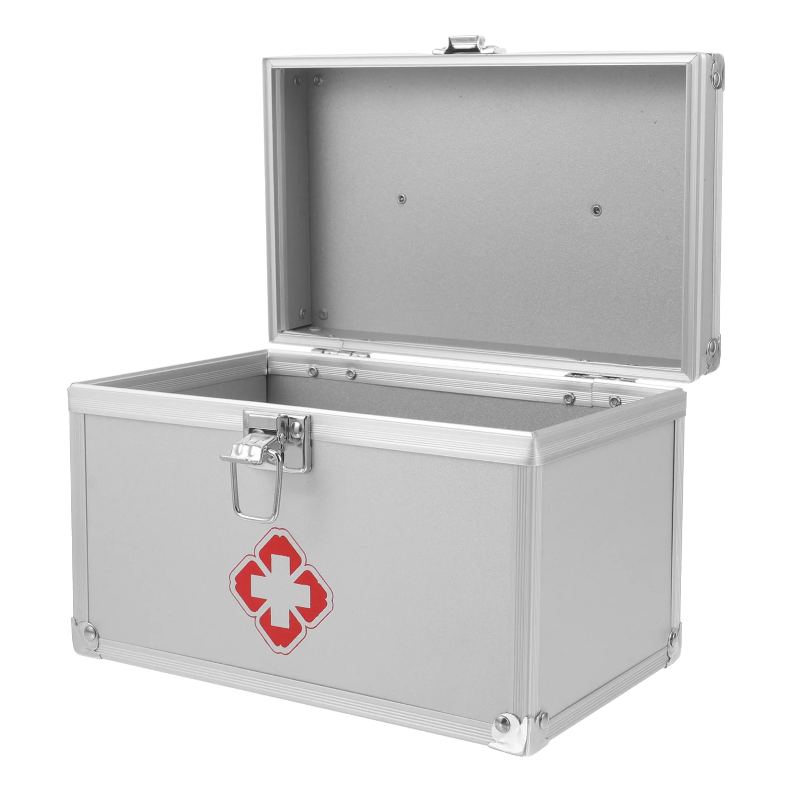 Caja de primeros auxilios conveniente, caja de almacenamiento de medicina portátil, contenedor de medicina al aire libre, caja de medicina bloqueable