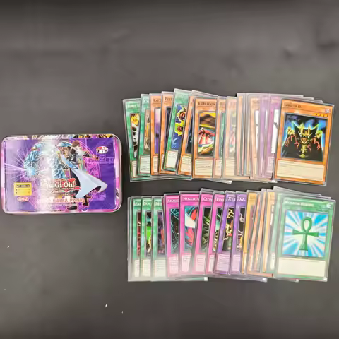 Yu-Gi-Oh Deck 662 SETO KAIBA PACK English Holographic Golden White Dragon Duel Game Collection Card with Tin Box