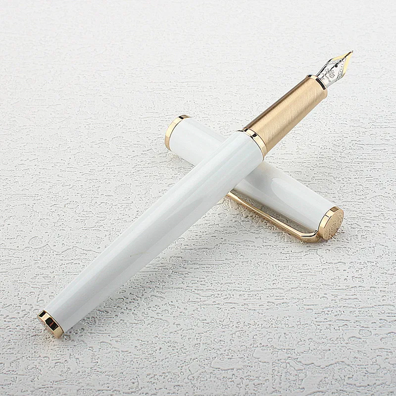 Jinhao 95 Gold Fountain Pen Superfine/Fine Nib 0.38/0.5mm Ladies Elegant and Excellent Business Office Gift