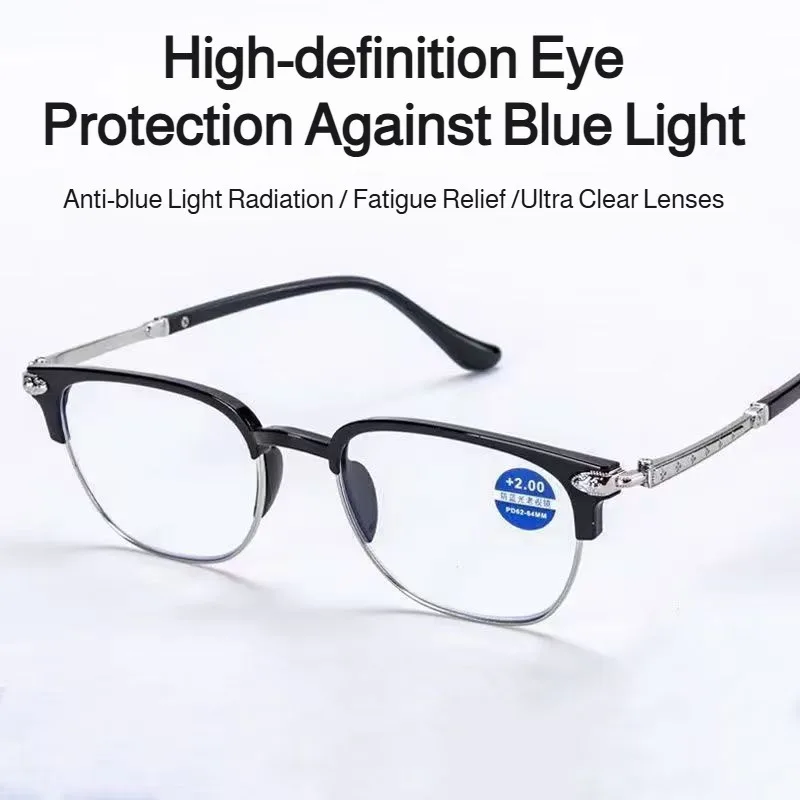 Autofocus Power Smart Zoom Reading Glasses Progressive Multifocal Near Far Use Anti Blue Light Unisex Presbyopia Eyeglasses